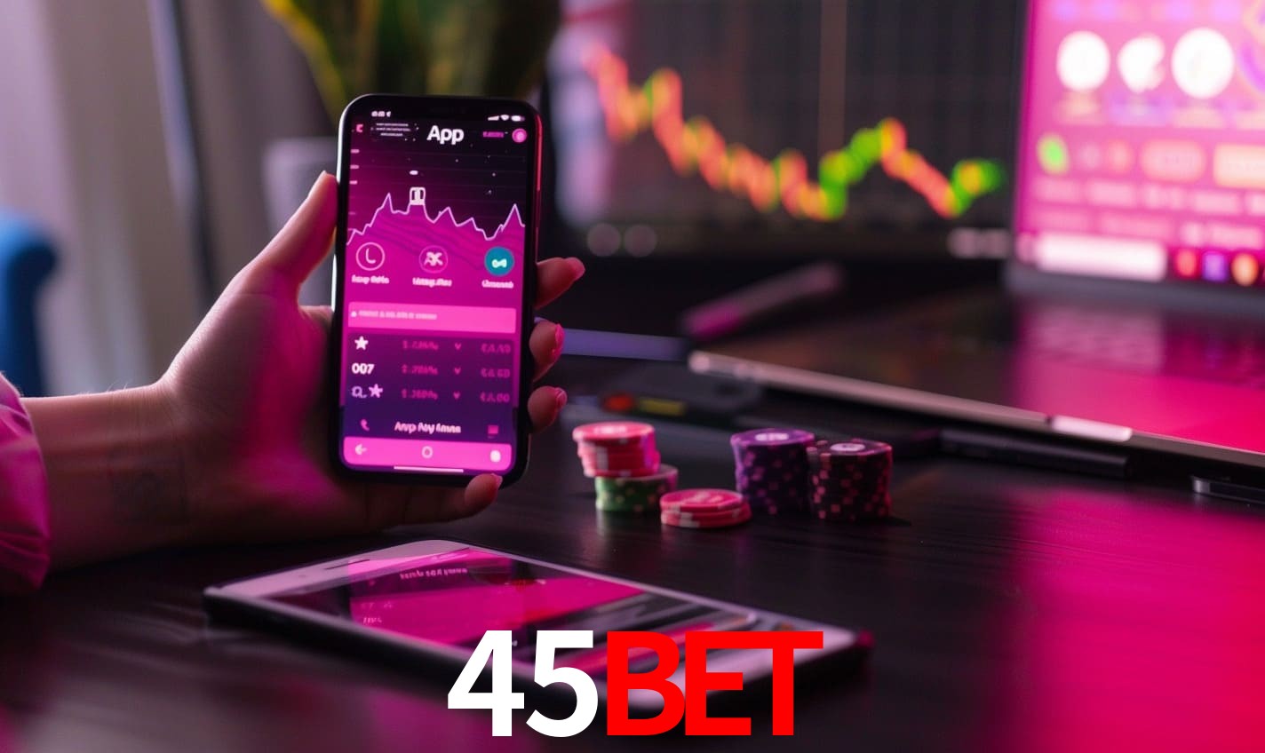 Recursos Exclusivos do App 45BET - Modo Offline, Login Biométrico